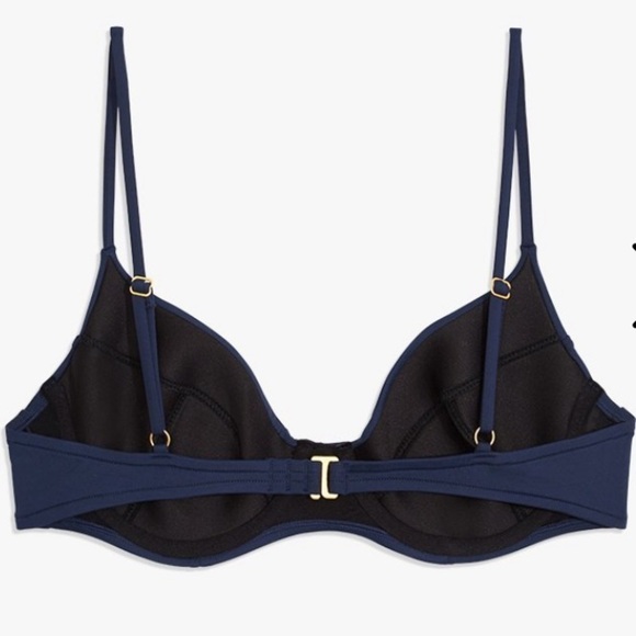 WE Wore What Lydia Navy Swimsuit Bikini Top - Picture 3 of 6